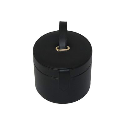 Cylindrical Leather Vanity Case