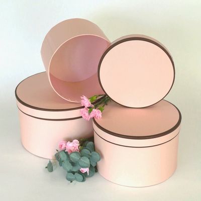ISO9001 Certification Round Flower Bouquet Gift Box Assorted Sizes