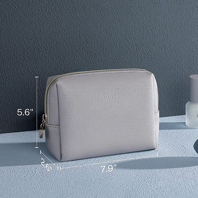 7.9&quot; Pantone colour printing Personalised Make Up Bag Light Grey