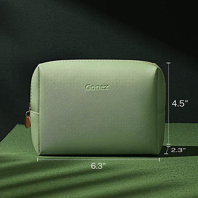 7.9 Inch PU Leather Cosmetic Makeup Bag Bridal Gift Large Capacity