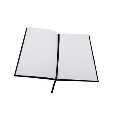 Vegan Leather 80 sheets Hardcover Notebook Black Office Use