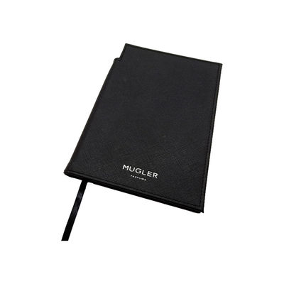 Vegan Leather 80 sheets Hardcover Notebook Black Office Use