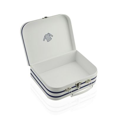 Stripe Pattern Paper Suitcase Gift Box For Children Clothes